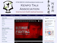 Tablet Screenshot of martialarts-london.co.uk